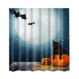 Maxbell Halloween Printed Polyester Bathroom Shower Curtain Halloween Moon