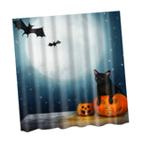 Maxbell Halloween Printed Polyester Bathroom Shower Curtain Halloween Moon