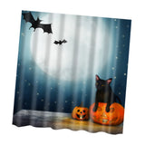 Maxbell Halloween Printed Polyester Bathroom Shower Curtain Halloween Moon