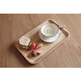 Maxbell Wooden Tray Food Fruit Tea Coffee  Kitchen Platter Plate Beech D 25×17cm