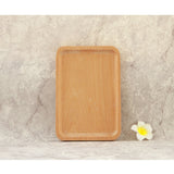 Maxbell Wooden Tray Food Fruit Tea Coffee  Kitchen Platter Plate Beech D 25×17cm