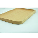 Maxbell Wooden Tray Food Fruit Tea Coffee  Kitchen Platter Plate Beech D 25×17cm