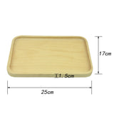 Maxbell Wooden Tray Food Fruit Tea Coffee  Kitchen Platter Plate Beech D 25×17cm