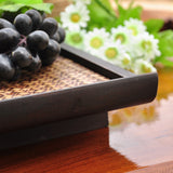 Maxbell Hotel Household Serving Tray Bamboo Creative Fruit Tea Food Dinner Plate L