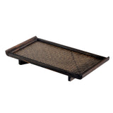 Maxbell Hotel Household Serving Tray Bamboo Creative Fruit Tea Food Dinner Plate L
