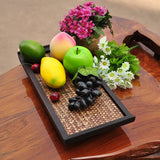 Maxbell Hotel Household Serving Tray Bamboo Creative Fruit Tea Food Dinner Plate L