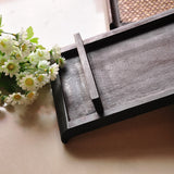 Maxbell Hotel Household Serving Tray Bamboo Creative Fruit Tea Food Dinner Plate L