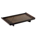 Maxbell Hotel Household Serving Tray Bamboo Creative Fruit Tea Food Dinner Plate L