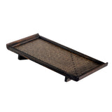 Maxbell Hotel Household Serving Tray Bamboo Creative Fruit Tea Food Dinner Plate L