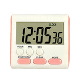 Maxbell Portable Digital Countdown Timer Clock LCD Screen for Kitchen Cook Pink