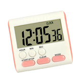 Maxbell Portable Digital Countdown Timer Clock LCD Screen for Kitchen Cook Pink