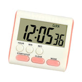 Maxbell Portable Digital Countdown Timer Clock LCD Screen for Kitchen Cook Pink