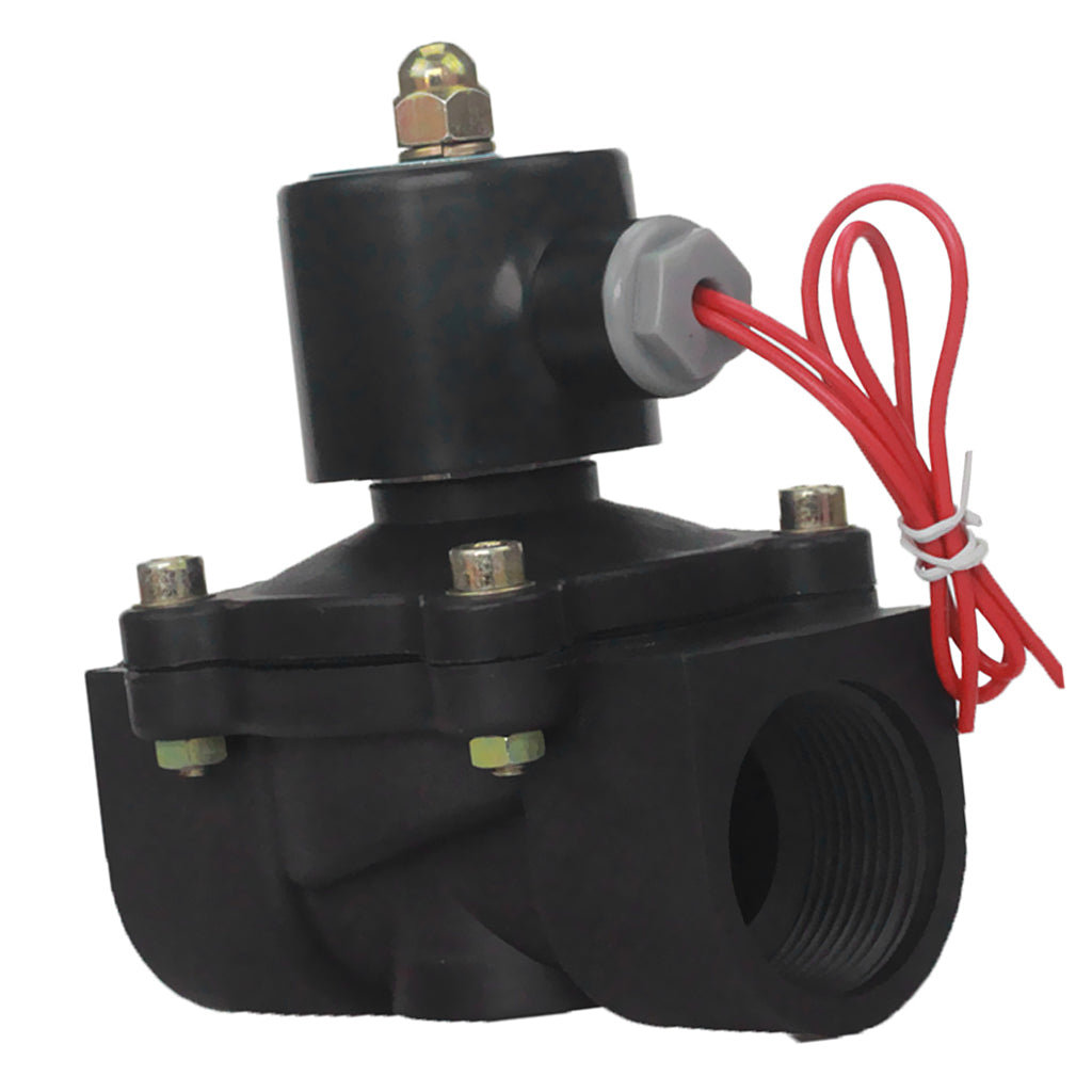 Maxbell Electric Solenoid Valve for Water Air Oil Fuels Normally Closed 32mm DC12V