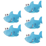 Maxbell 5 Piece Non Slip Bath Tub Stickers Bathroom Mat Shower Room Floor Grip Shark