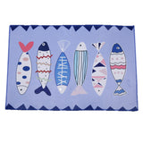 Maxbell Kitchen Area NonSlip Rug Floor Mat Door Entrance Carpet Runner Fish #1