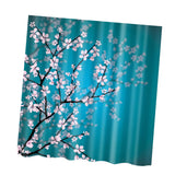 Maxbell Bathroom Decor Shower Curtain Waterproof Fabric with Hooks Plum Blossom