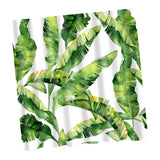 Maxbell Bathroom Decor Shower Curtain Waterproof Fabric with Hooks Banana Leaves#1