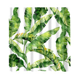 Maxbell Bathroom Decor Shower Curtain Waterproof Fabric with Hooks Banana Leaves#1