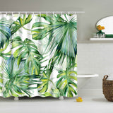 Maxbell Bathroom Decor Shower Curtain Waterproof Fabric with Hooks Frond#1