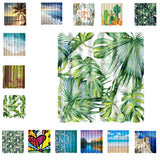 Maxbell Bathroom Decor Shower Curtain Waterproof Fabric with Hooks Frond#1