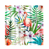 Maxbell Bathroom Extra Long Fabric Flamingo Bath Shower Curtain With 12 Hooks 8