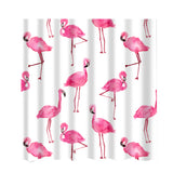 Maxbell Bathroom Extra Long Fabric Flamingo Bath Shower Curtain With 12 Hooks 10