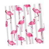 Maxbell Bathroom Extra Long Fabric Flamingo Bath Shower Curtain With 12 Hooks 10