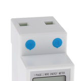 Maxbell LCD DIN-Rail Type Hour Single Phase 2 Wire Energy Meter AC 220V 10(40)A