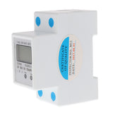 Maxbell LCD DIN-Rail Type Hour Single Phase 2 Wire Energy Meter AC 220V 10(40)A