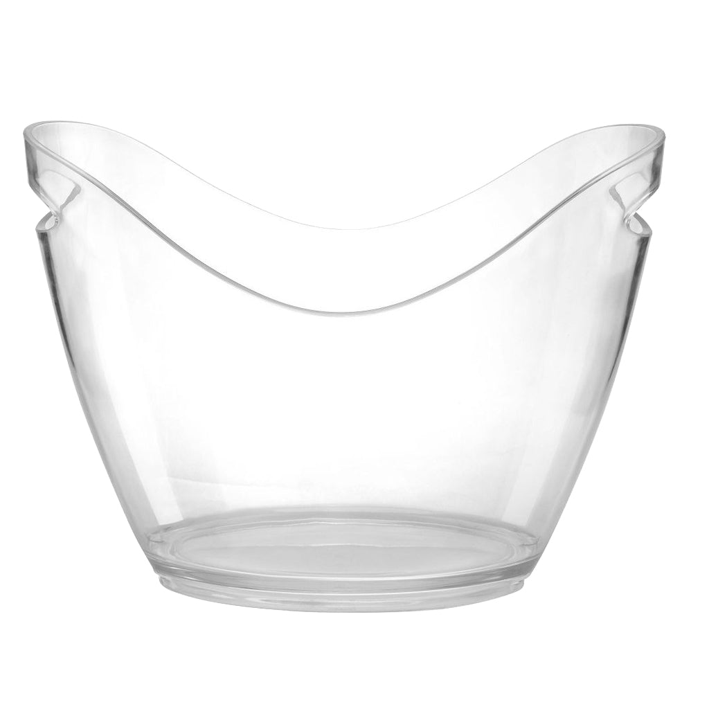 Maxbell Clear Plastic Ice Bucket Wine or Champagne Bottles Ice Cooler Bar Decor 4L