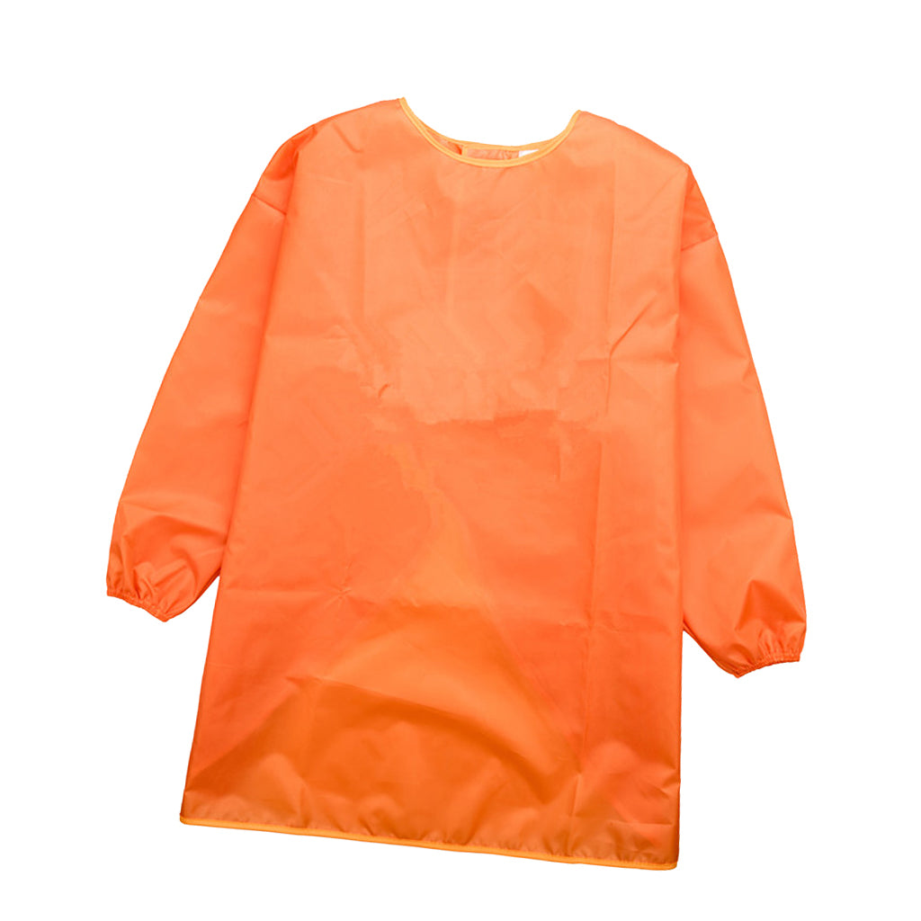 Maxbell Children Kids Long Sleeve Apron Drawing Painting Waterproof Smock Orange S