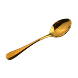 Maxbell Stainless Steel Cutlery Table Dinner Soup Tea Spoon Tableware Gold