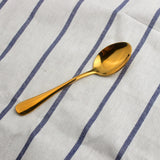 Maxbell Stainless Steel Cutlery Table Dinner Soup Tea Spoon Tableware Gold