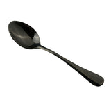 Maxbell Stainless Steel Cutlery Table Dinner Soup Tea Spoon Tableware Black