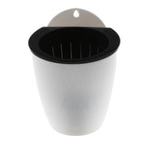 Maxbell Garden Self-watering Plant Flower Pot Wall Hanging Plastic Planter S white