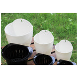 Maxbell Garden Self-watering Plant Flower Pot Wall Hanging Plastic Planter S white