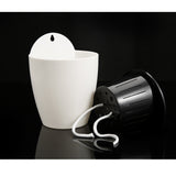 Maxbell Garden Self-watering Plant Flower Pot Wall Hanging Plastic Planter S white