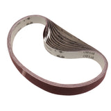 Maxbell 10 Pack Aluminum Oxide Abrasive Belt Sanding Sharpening Sander Belt 180 Grit