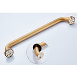 Maxbell Bathroom Armrest Bathtub HandRail Toilet Safety Grab Bar 50cm Antique Brass