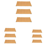 Maxbell 3 Pieces Bamboo Rectangle Placemats Table Mats Coasters 20x30cm Non-slip
