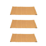 Maxbell 3 Pieces Bamboo Rectangle Placemats Table Mats Coasters 20x30cm Non-slip
