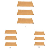 Maxbell 3 Pieces Bamboo Rectangle Placemats Table Mats Coasters 20x30cm Non-slip