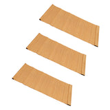 Maxbell 3 Pieces Bamboo Rectangle Placemats Table Mats Coasters 30x40cm Non-slip