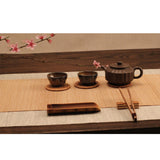 Maxbell 3 Pieces Bamboo Rectangle Placemats Table Mats Coasters 30x40cm Non-slip