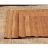 Maxbell 3 Pieces Bamboo Rectangle Placemats Table Mats Coasters 30x40cm Non-slip