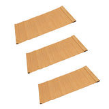 Maxbell 3 Pieces Bamboo Rectangle Placemats Table Mats Coasters 30x40cm Non-slip