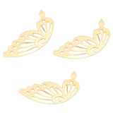 Maxbell 100x 42mm Hollow Filigree Butterfly Slice Charms DIY Jewelry Findings Golden