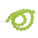 Maxbell Natural Malay Jade Jewelry Making Stone Round Loose Beads 10mm Olive Green