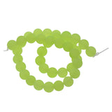 Maxbell Natural Malay Jade Jewelry Making Stone Round Loose Beads 10mm Olive Green