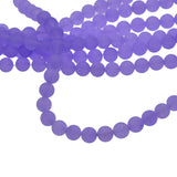 Maxbell Natural Malay Jade Jewelry Making Stone Round Loose Beads 10mm Purple